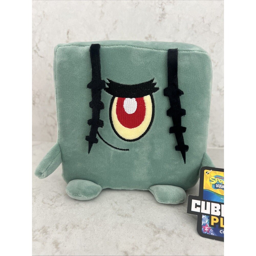 SpongeBob SquarePants RMS Cube-Imals Slow Rise Squishy/ Plushie 6’ Cube-Plankton